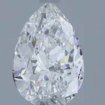 2.16 Carats Pear Shape White Lab Grown Diamond