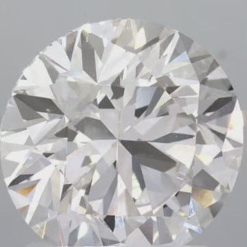 2.18 Carats Round Shape White Lab Grown Diamond