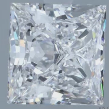 2.08 Carats Princess Cut White Lab Grown Diamond