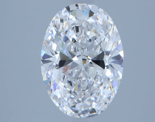 2.4 Carats Oval Shape White Lab Grown Diamond