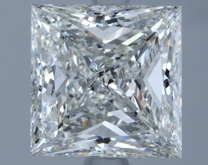 2.13 Carats Princess Cut White Lab Grown Diamond